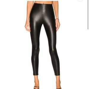 Commando Black Faux Leather Leggings - Petite Small